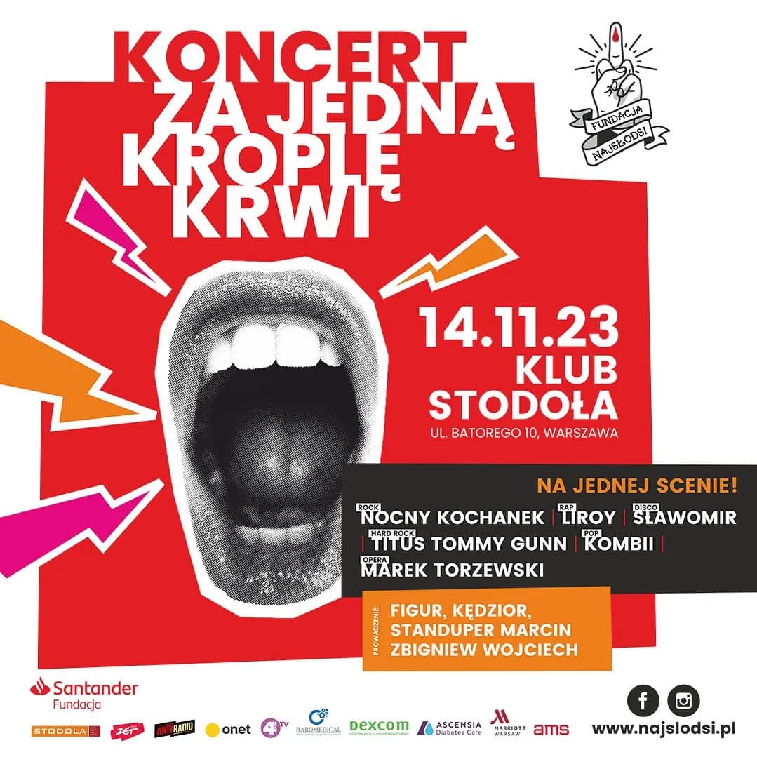Koncert za jedną kroplę krwi — plakat